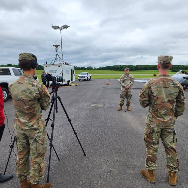 SURVICE's e-TTPG video team members from San Antonio recently filmed the technical demonstration for the Raging Parakeet Joint Capability.